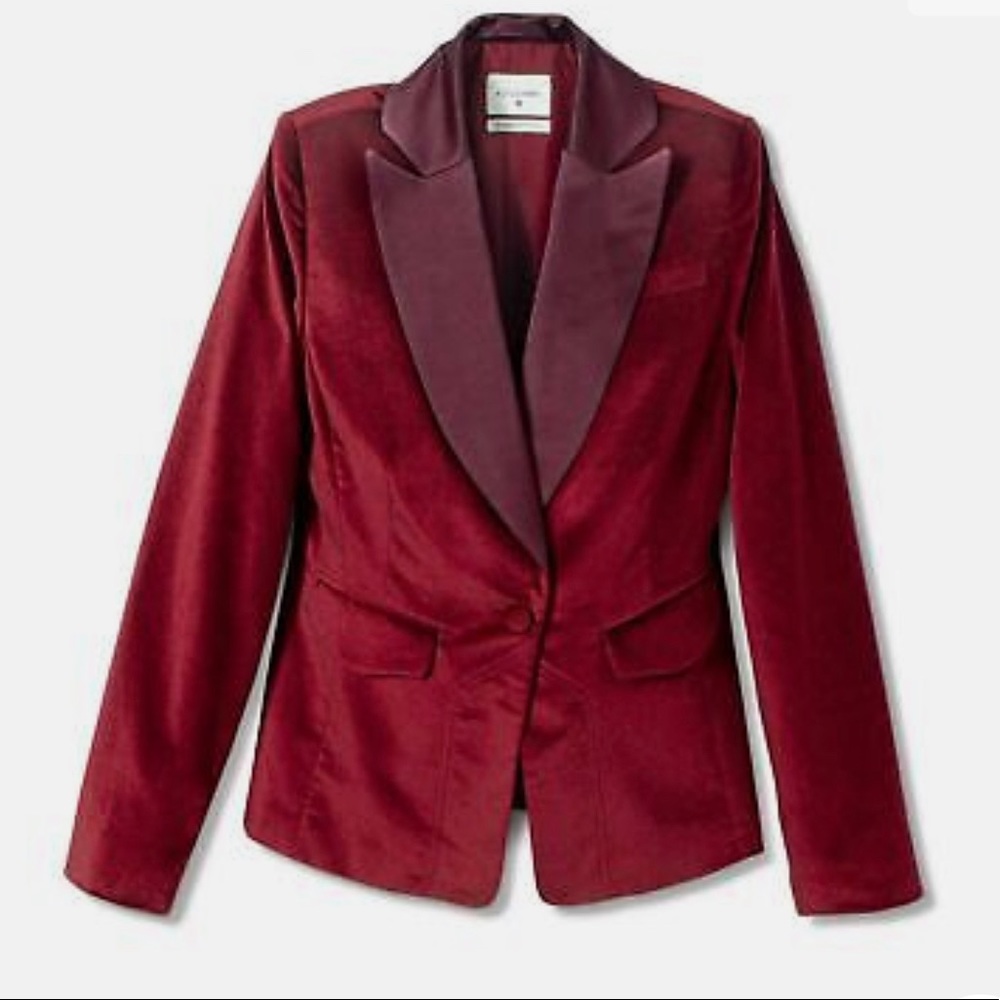 NWT Altuzarra for Target Velvet Blazer in Ruby Hill size S